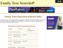 Tablet Screenshot of familytreesearcher.com